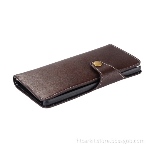 Triangle button leather grain wallet phone case for samsung galaxy note7